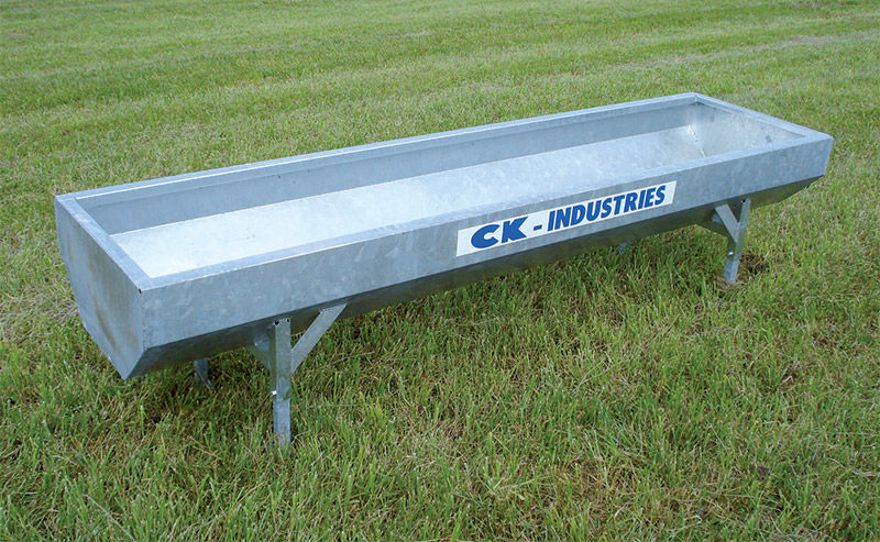 Cattle waterer - CK Industries - trough / galvanized steel / multi-access