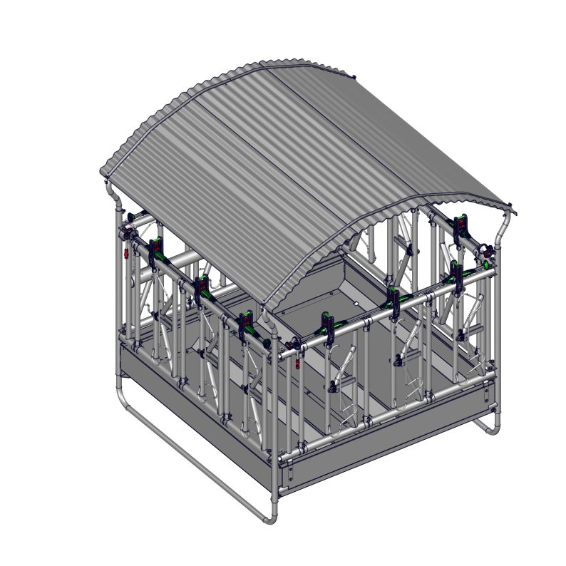 Cattle hay rack - RA0952 - JOURDAIN - steel / multi-access / floor-mounted