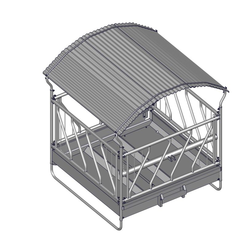 Cattle hay rack - RA0953 - JOURDAIN - steel / multi-access / floor-mounted