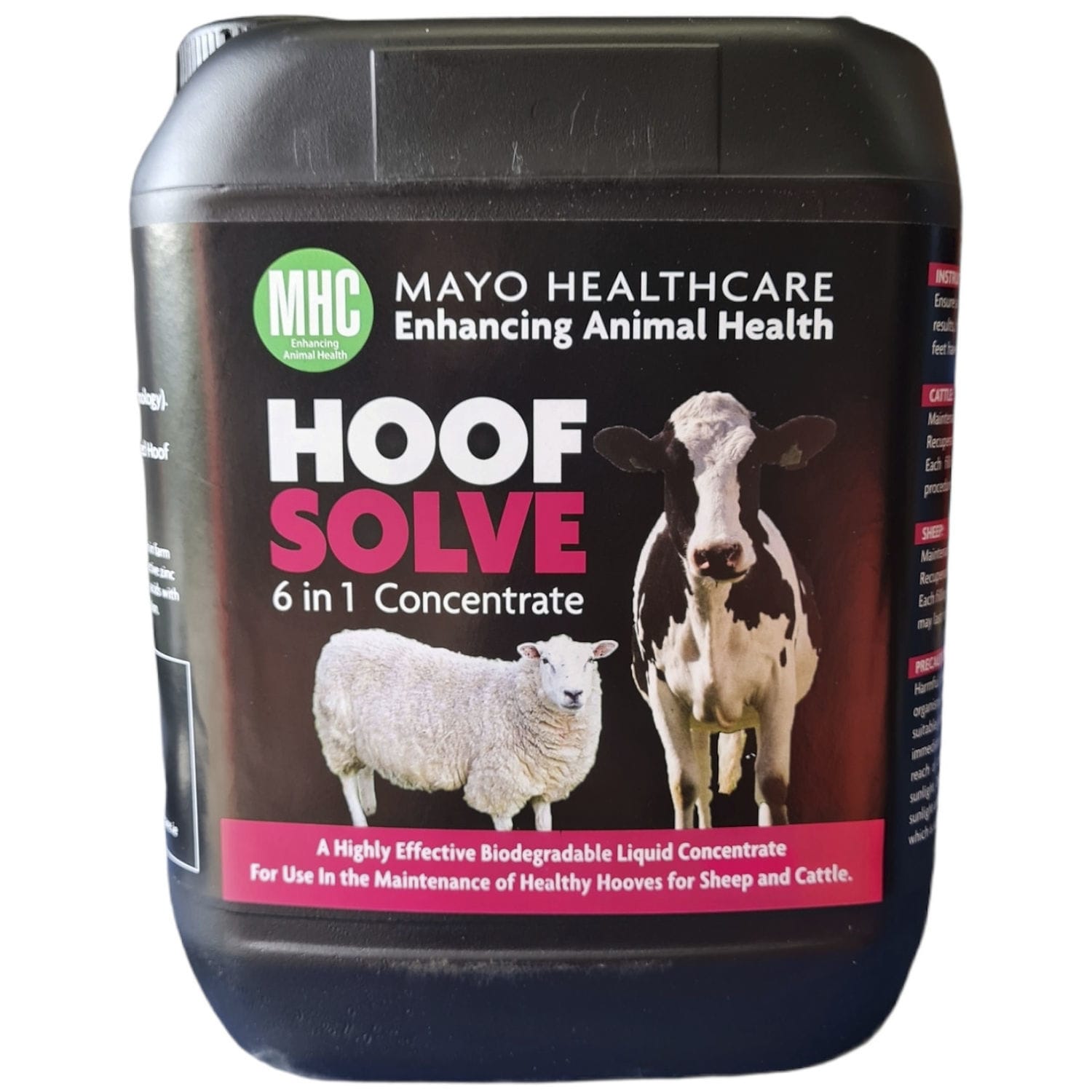Cattle hoof solution Solve Mayo Healthcare sheep / zinc