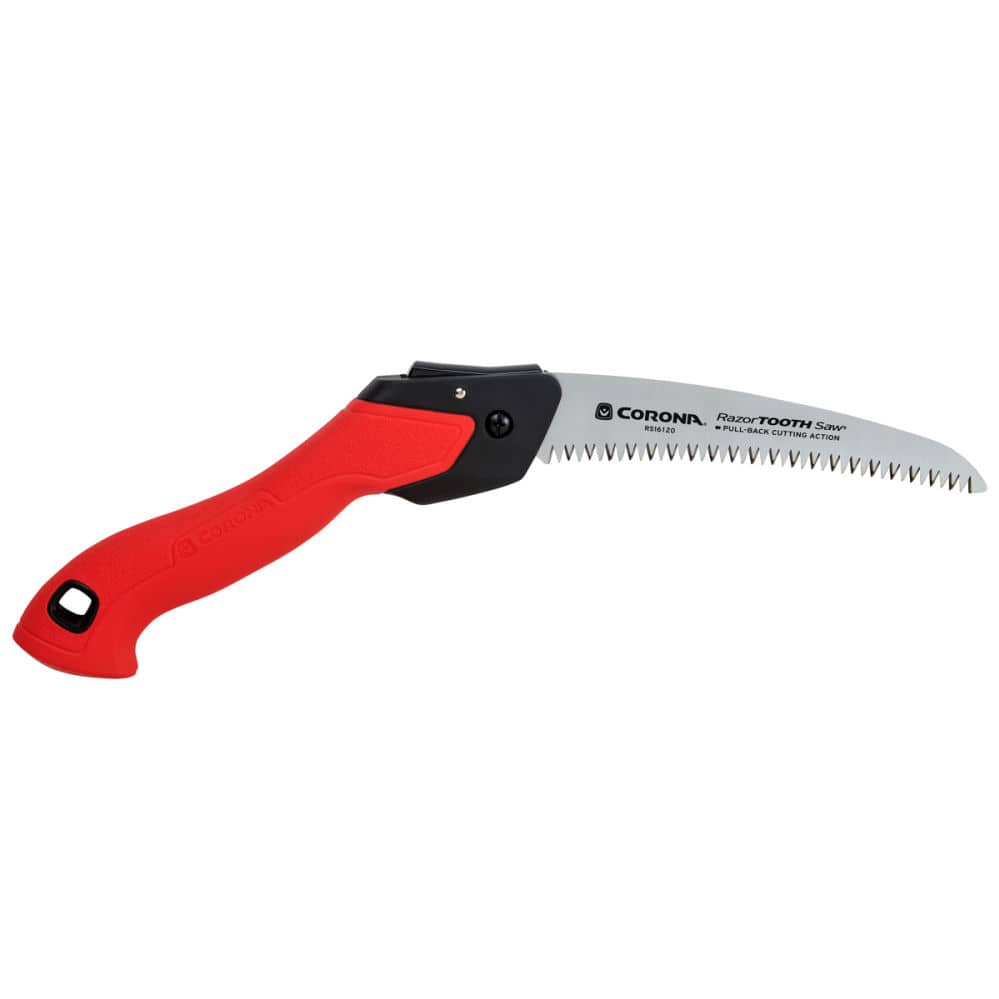 Corona RazorTOOTH Folding Pruning Saw - 8" Blade, Cuts Up To 4" Branches, SK5 Steel