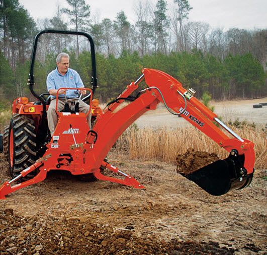 Tractor backhoe - KB2485 - Kioti Tractor - hydraulic