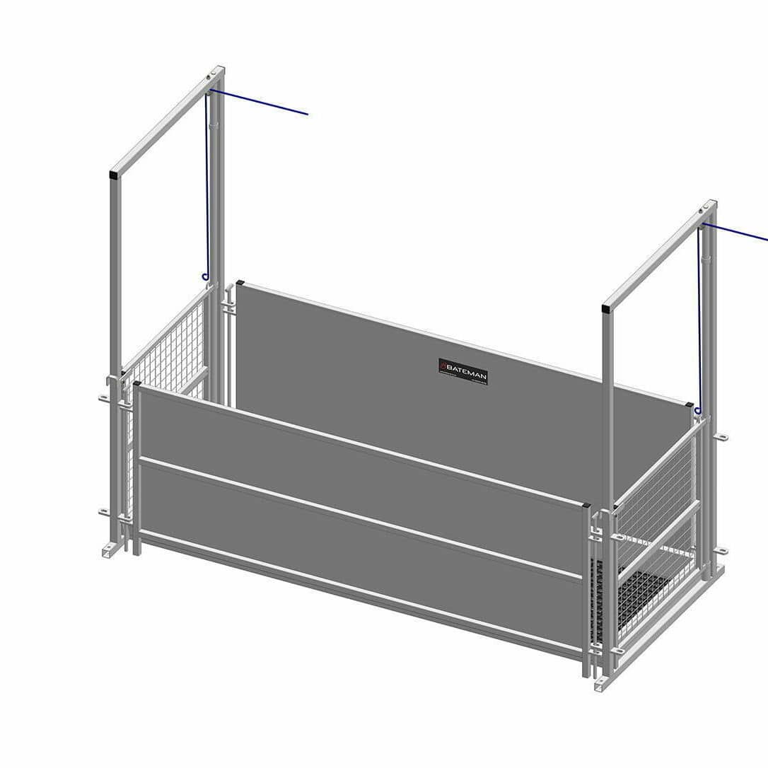 Footbath for livestock buildings 80011 LM Bateman metal