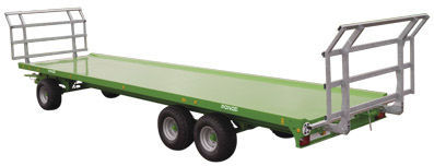 Flatbed trailer - PP Series - Ponge - mounted / 3-axle / agricultural