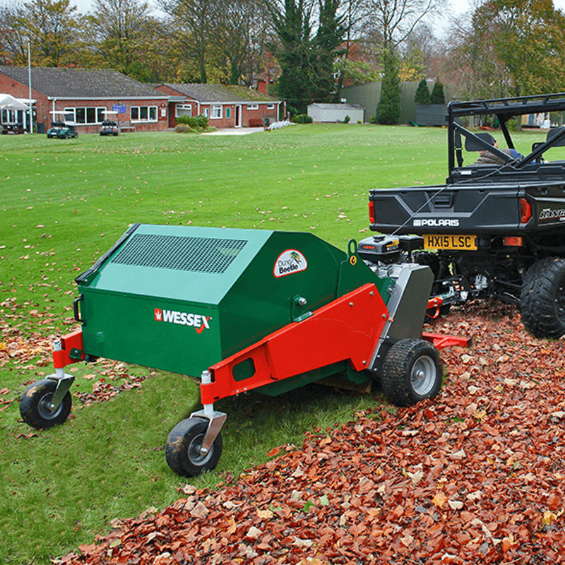 Lawn and leaf vacuum deals collection system