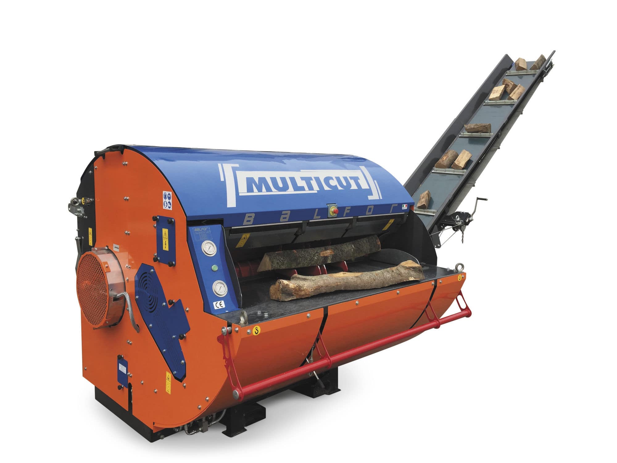 Circular sawmill Multicut Balfor with belt conveyor