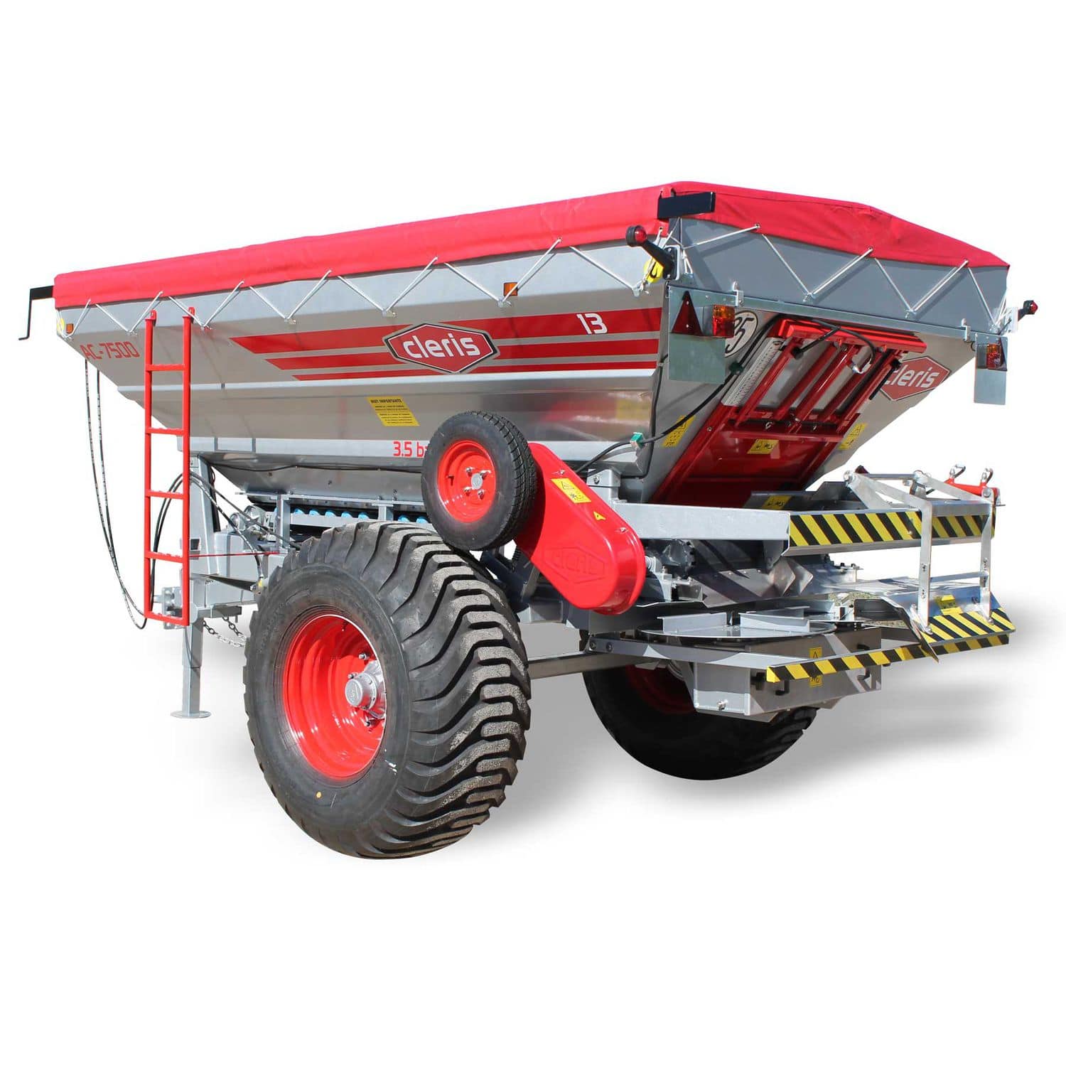 Trailed fertilizer spreader AC7.500 Cleris Industrias solid / wide / with floater tires