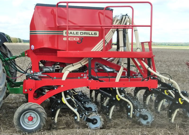 Pneumatic seed drill Eco S Dale Drills tractormounted / tine / 3