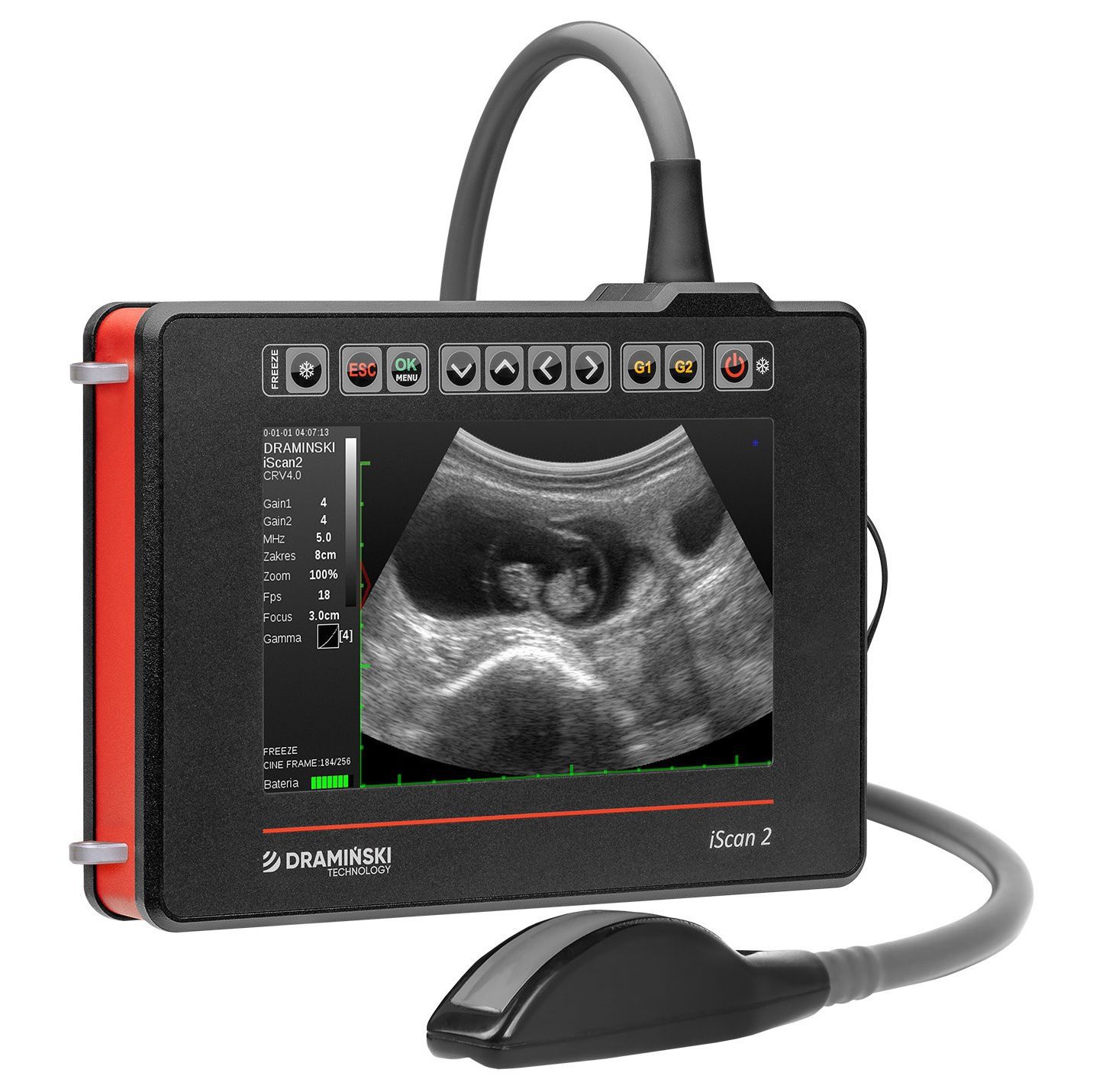 Portable veterinary ultrasound system - iScan 2 - DRAMINSKI S.A. - for ...