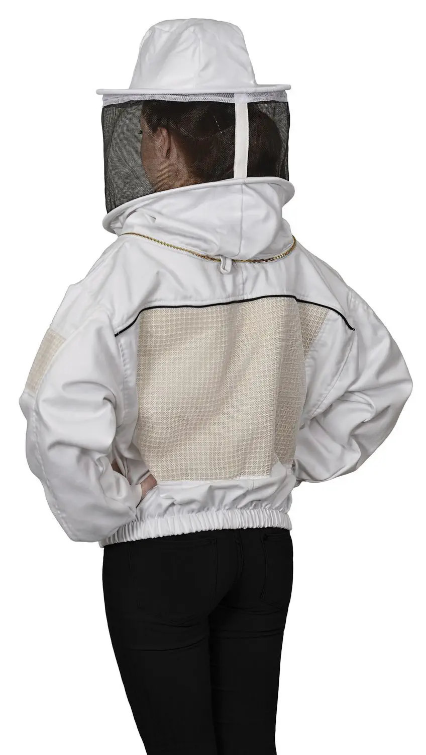 thumbnail image 2 of Polycotton Bee Jacket Round Hood - Extra Large - Beeline Woodenware 2 of 9