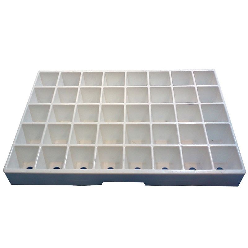 Plastic plug tray SPID TRAYS recyclable / reusable / rectangular