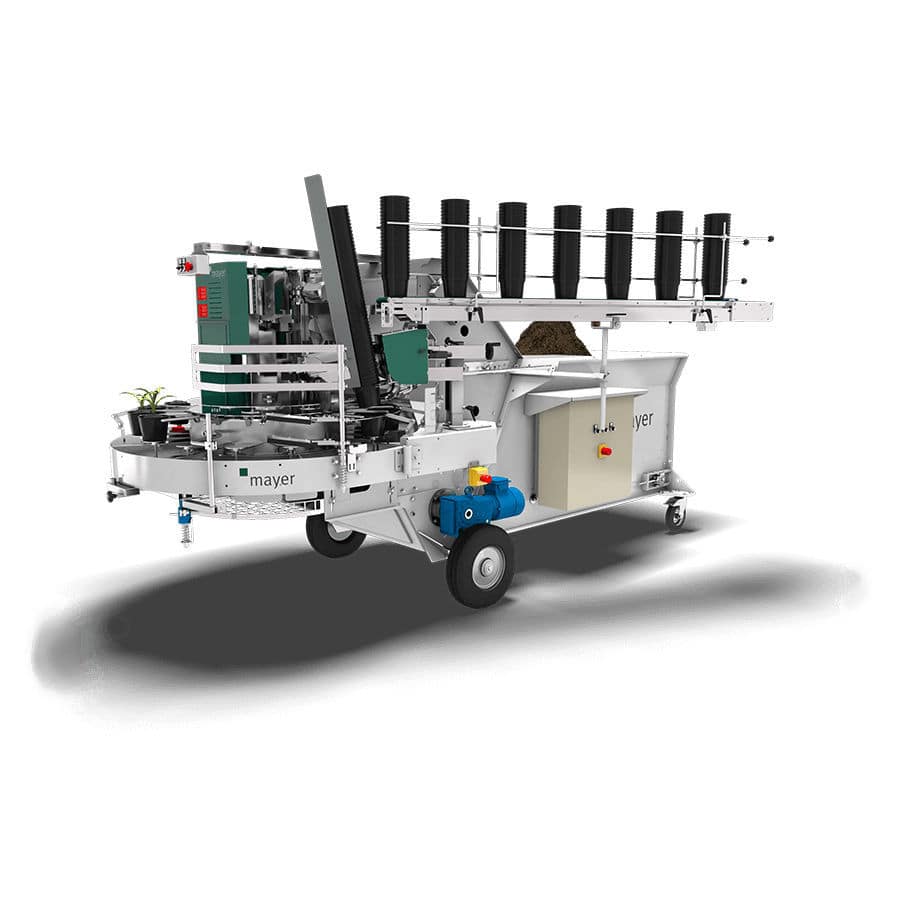 Automatic pot filling machine TM 1010F Visser Horti Systems