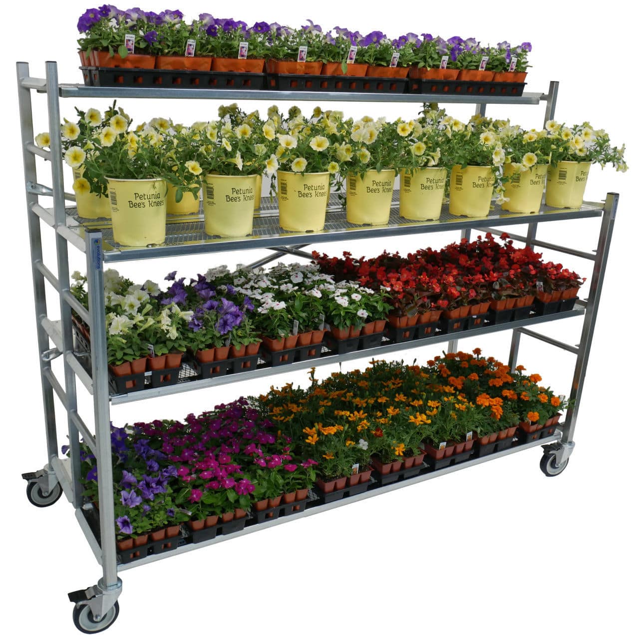 Display shelving - PX7033 series - Poly-Tex Inc - galvanised steel