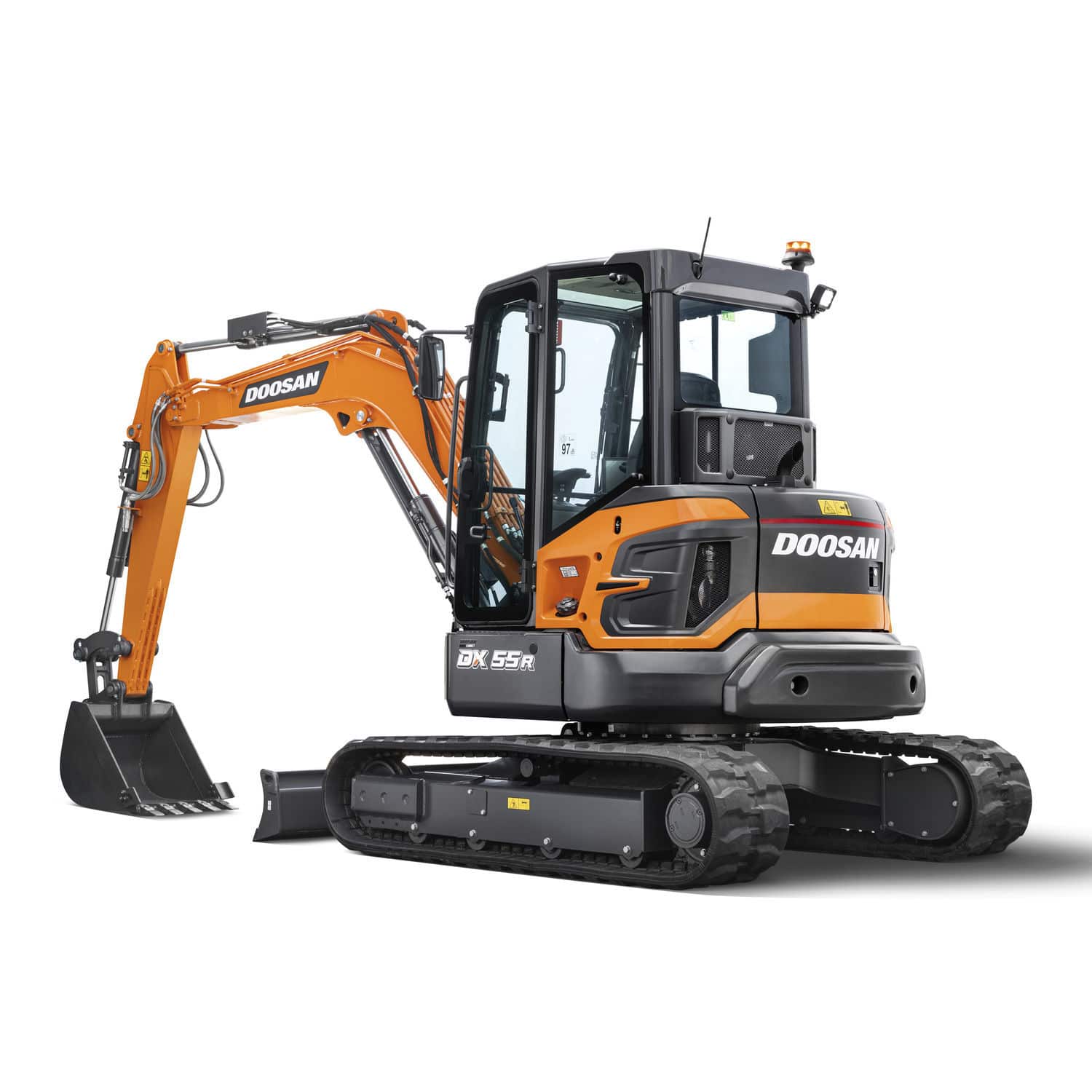 Tracked excavator - DX55R-7 - DOOSAN INFRACORE CO. LTD - hydraulic