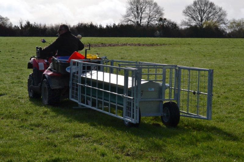 Lamb Hopper Feeder Galvanized Steel Multi Access Trailer