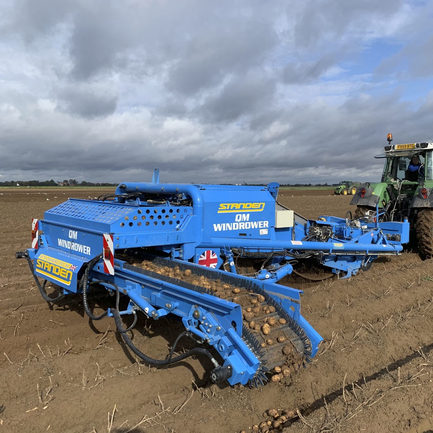 Trailed windrower QM Standen Engineering