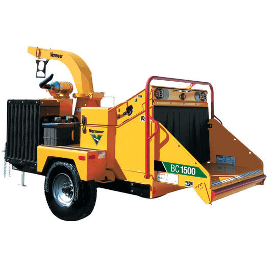 Towed wood chipper BC1500 TIER 4I Vermeer diesel engine