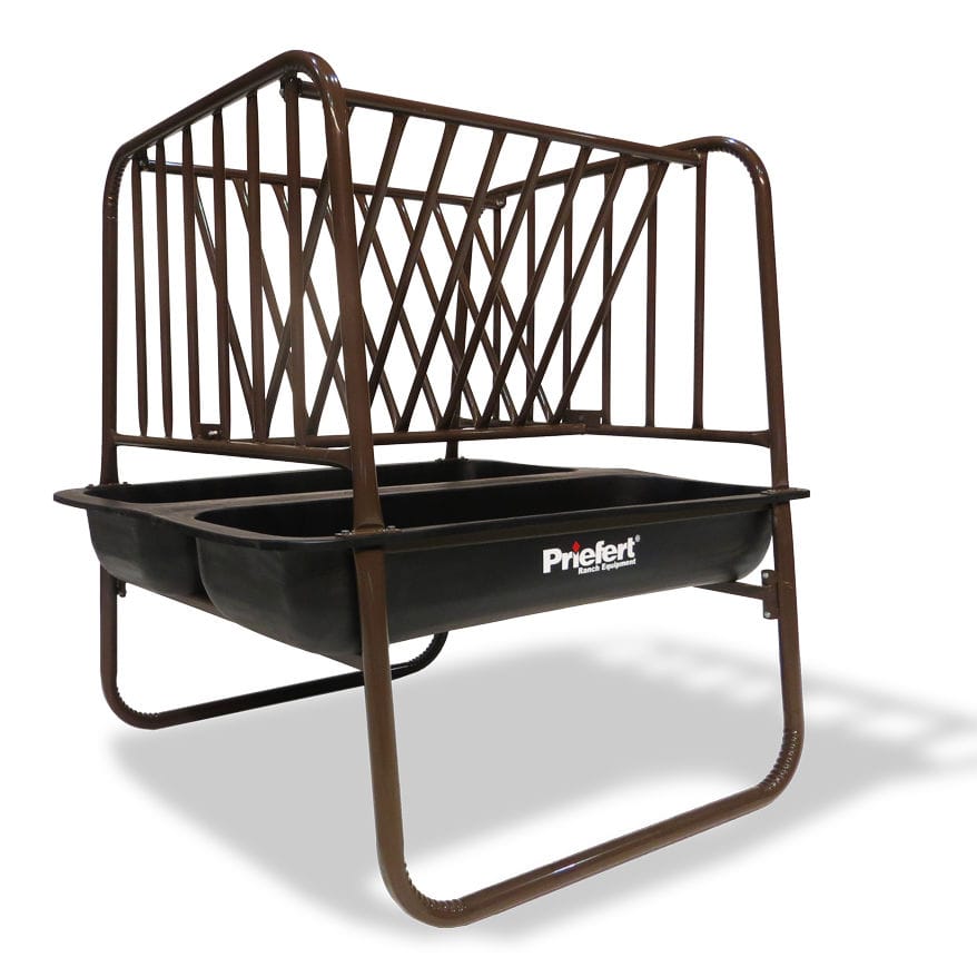 Horse hay rack phfh Priefert steel / multiaccess