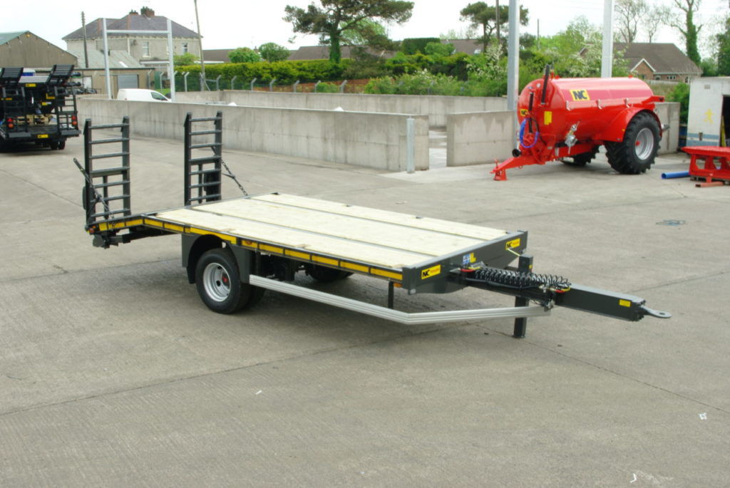Flatbed trailer centre NC Engineering Ltd. mounted / tandem axle / singleaxle