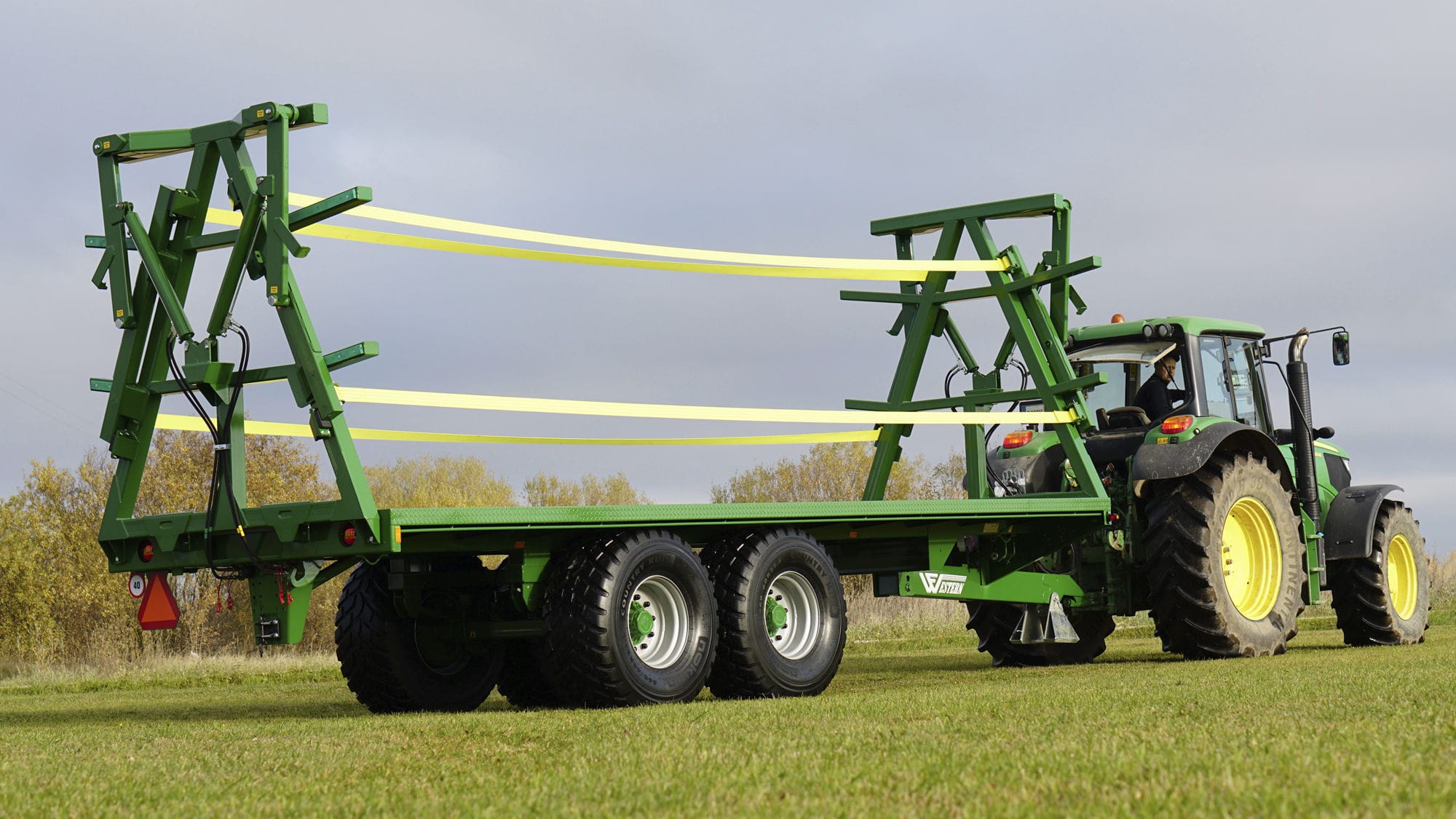 Flatbed trailer - Western Fabrications - tandem axle / agricultural