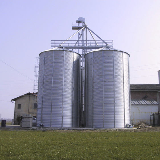 Grain silo Giordano steel / round / conebottom