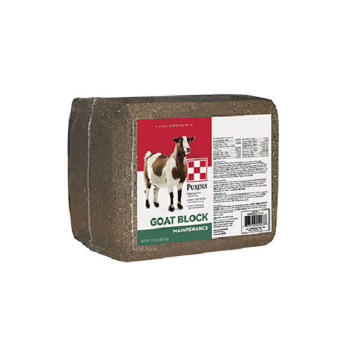 Goat lick block Purina Mills with trace elements / vitamins / for