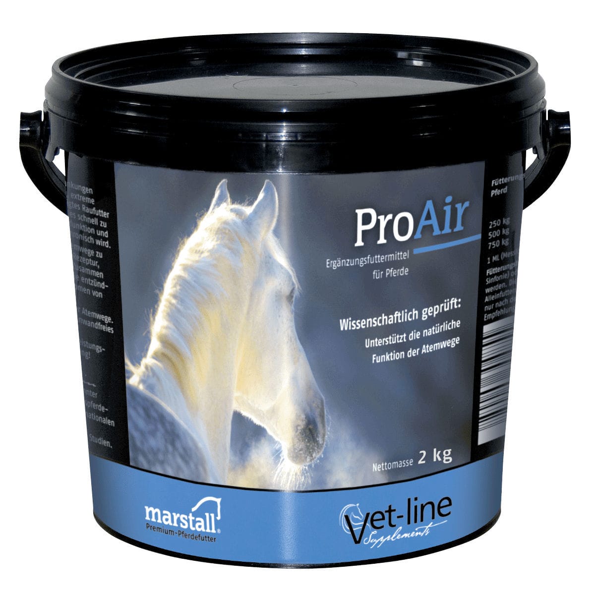 Animal nutritional supplement ProAir Marstall for horses