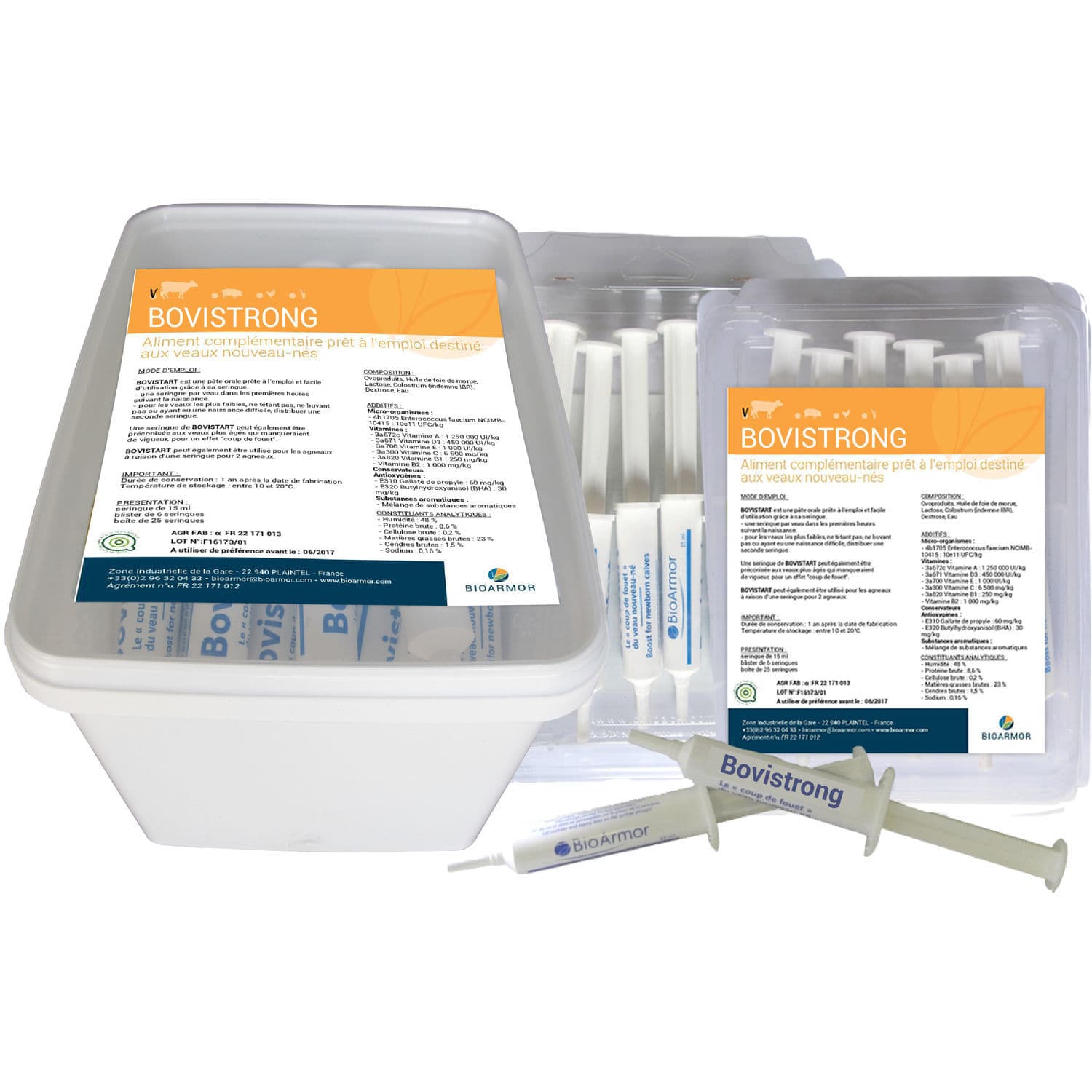 Animal feed supplement Bovistrong IMM BIOARMOR calf / vitamin / selenium