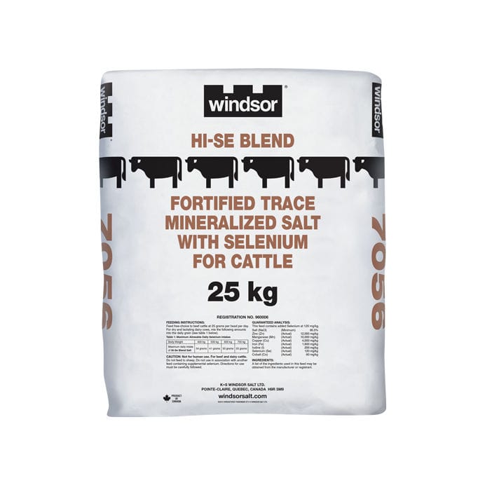 Animal feed supplement 7056 windsorsalt cattle / mineral / salt