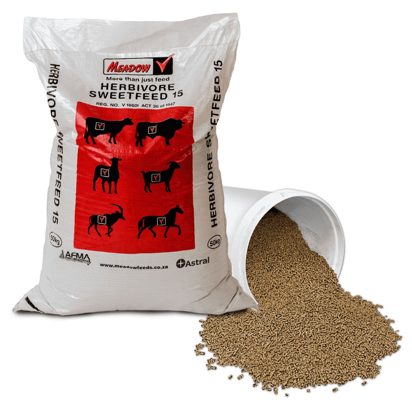 Animal feed supplement - Sweetfeed 15 - meadowfeeds - cattle / sheep ...