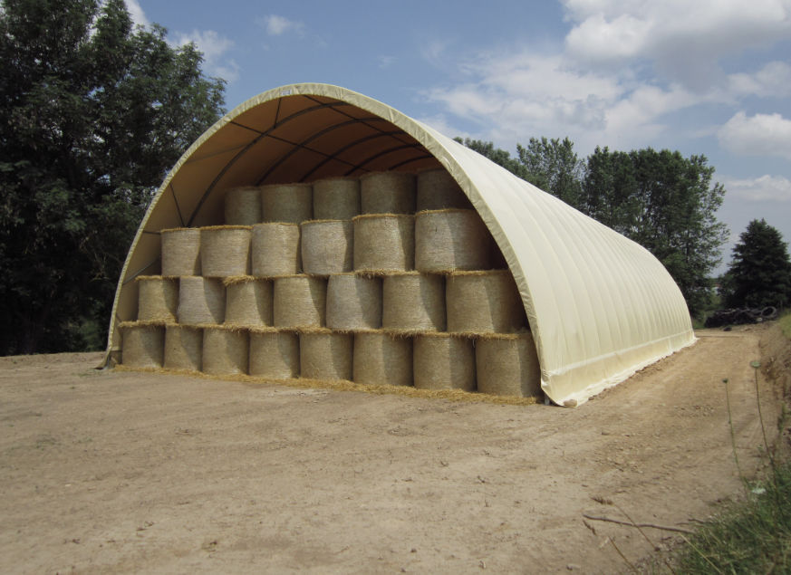 Hay storage storage tunnel aurastock