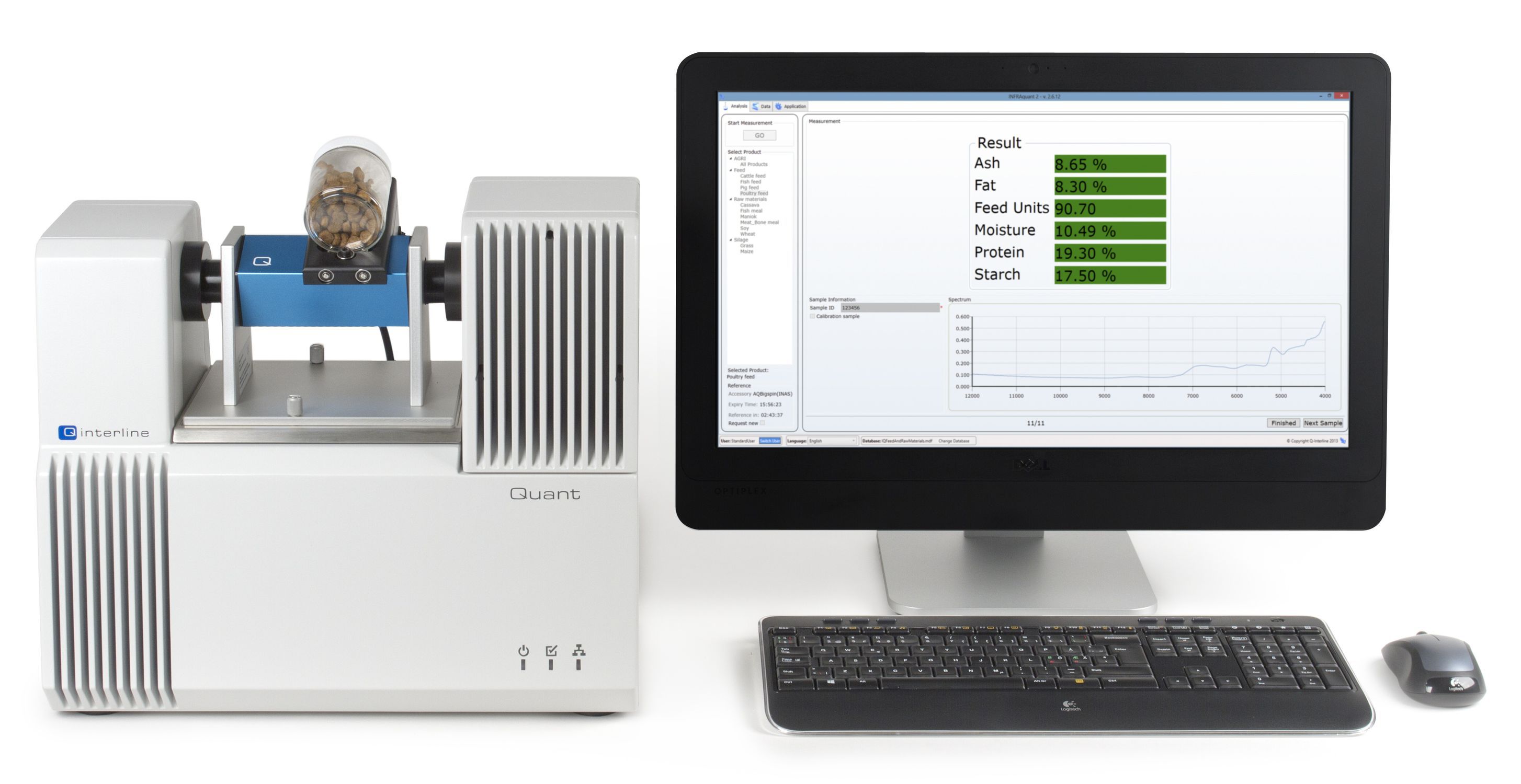 Grain analyzer QInterline soil / animal feed / flour
