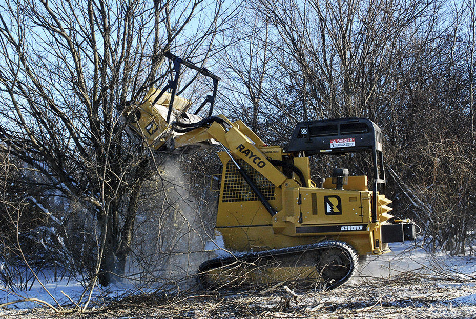 Mounted mulcher C100R Rayco selfpropelled / forestry / for tractors