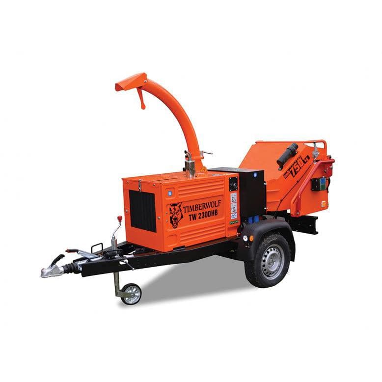 Towed wood chipper TW 230DHB Timberwolf diesel engine / hydraulic