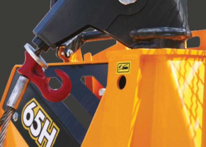 Hydraulic forestry winch 55H hudson tractor mounted