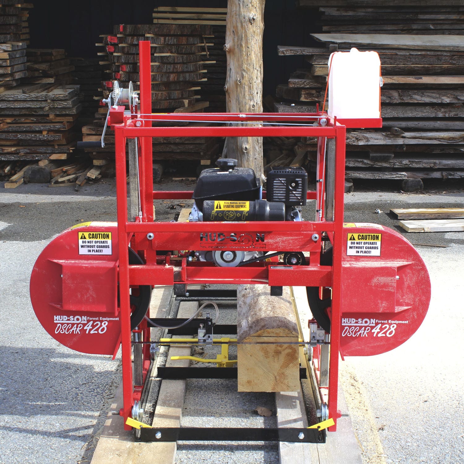 Portable sawmill - OSCAR 428 - hud-son - gasoline engine