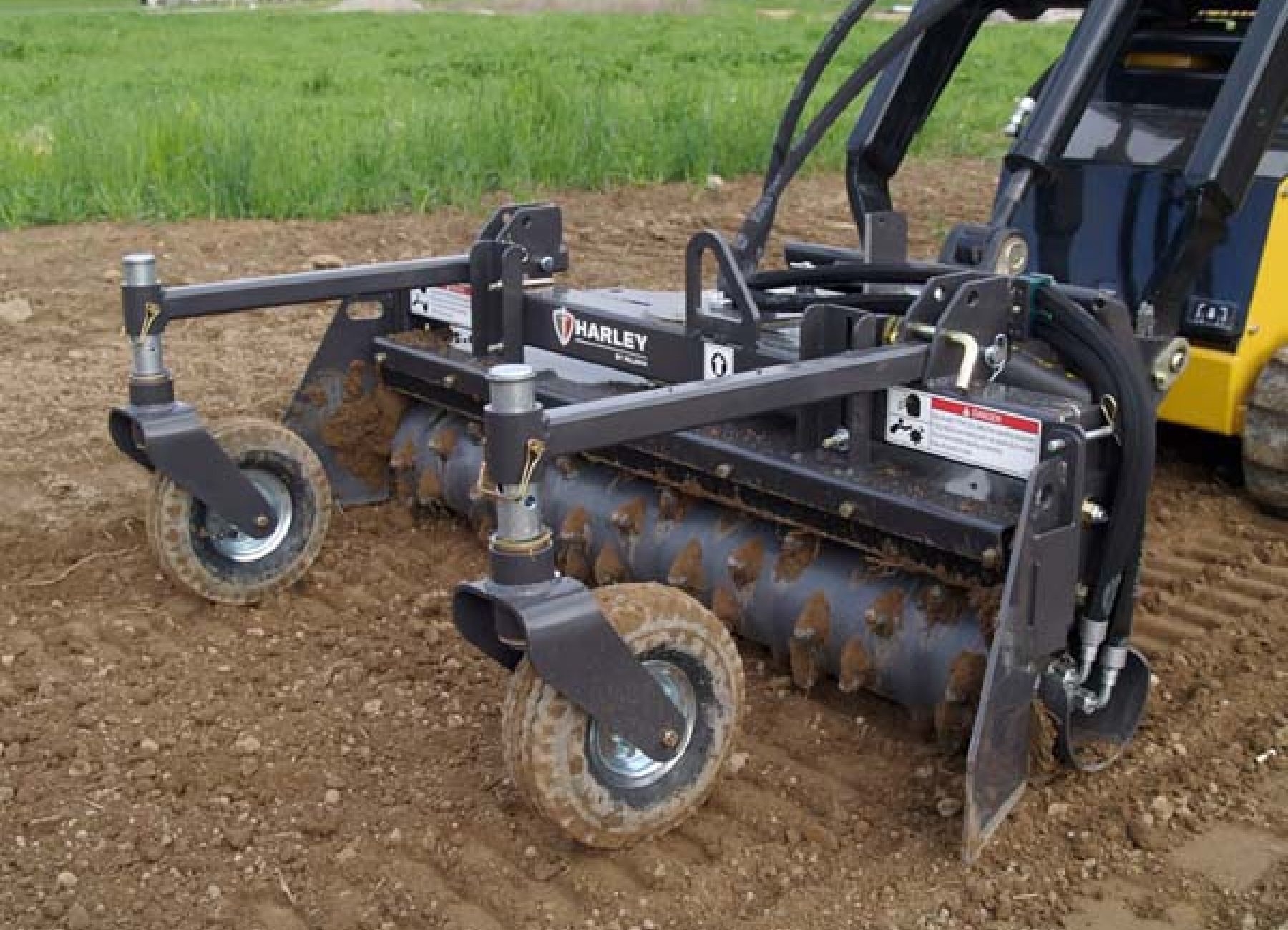 Tractormounted soil aerator D4 Series paladin attachments