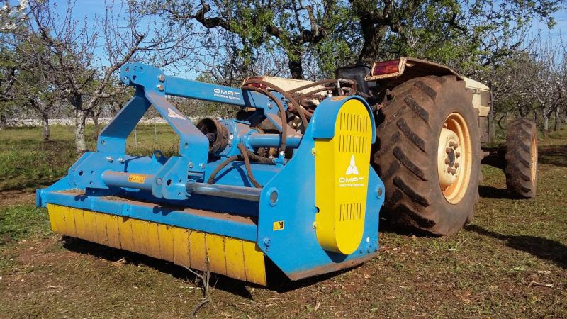 Mounted Mulcher Te Sr Series Omatech Offset Flail For Orchards