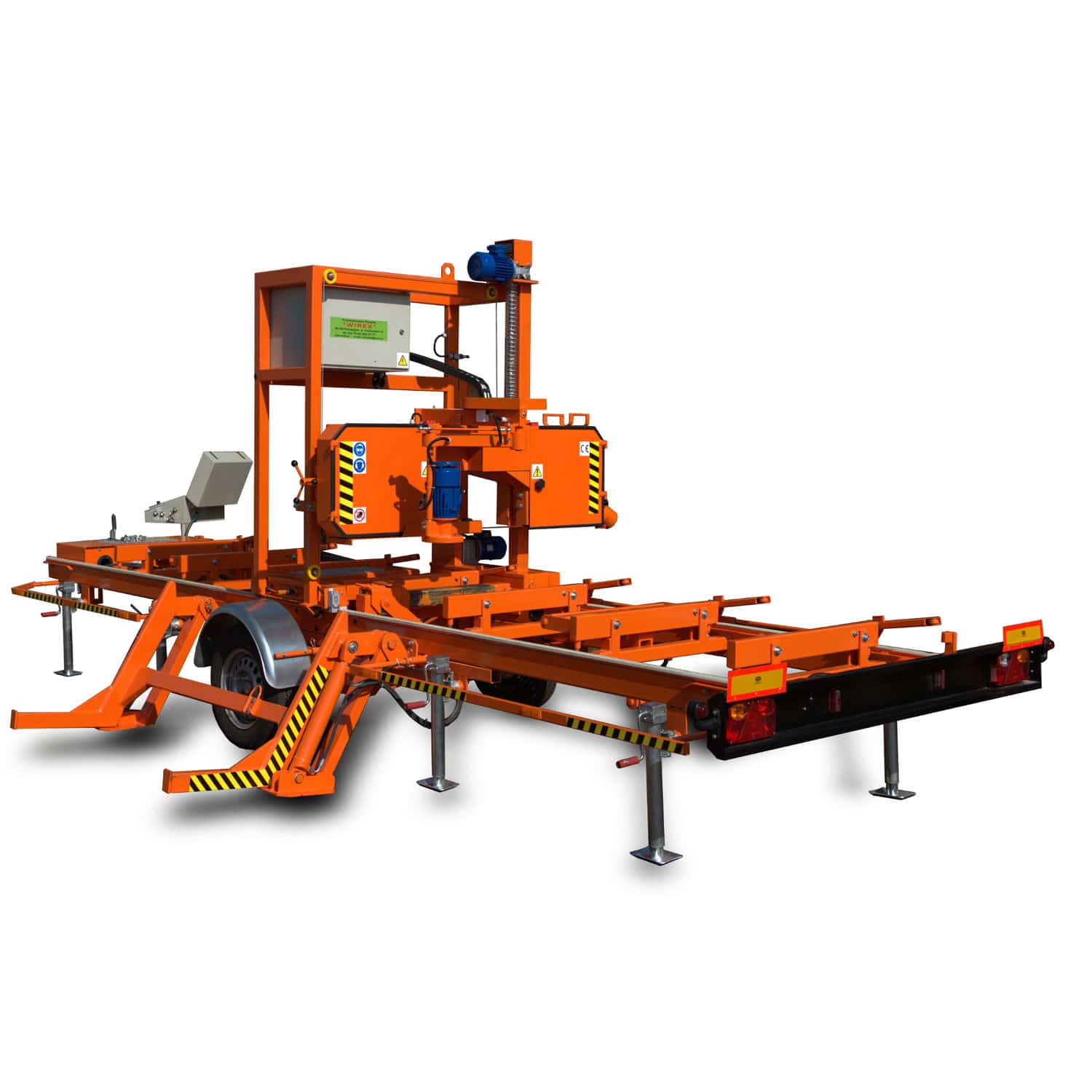 Band sawmill CZ1/U MOBILE wirex horizontal / electric / on casters