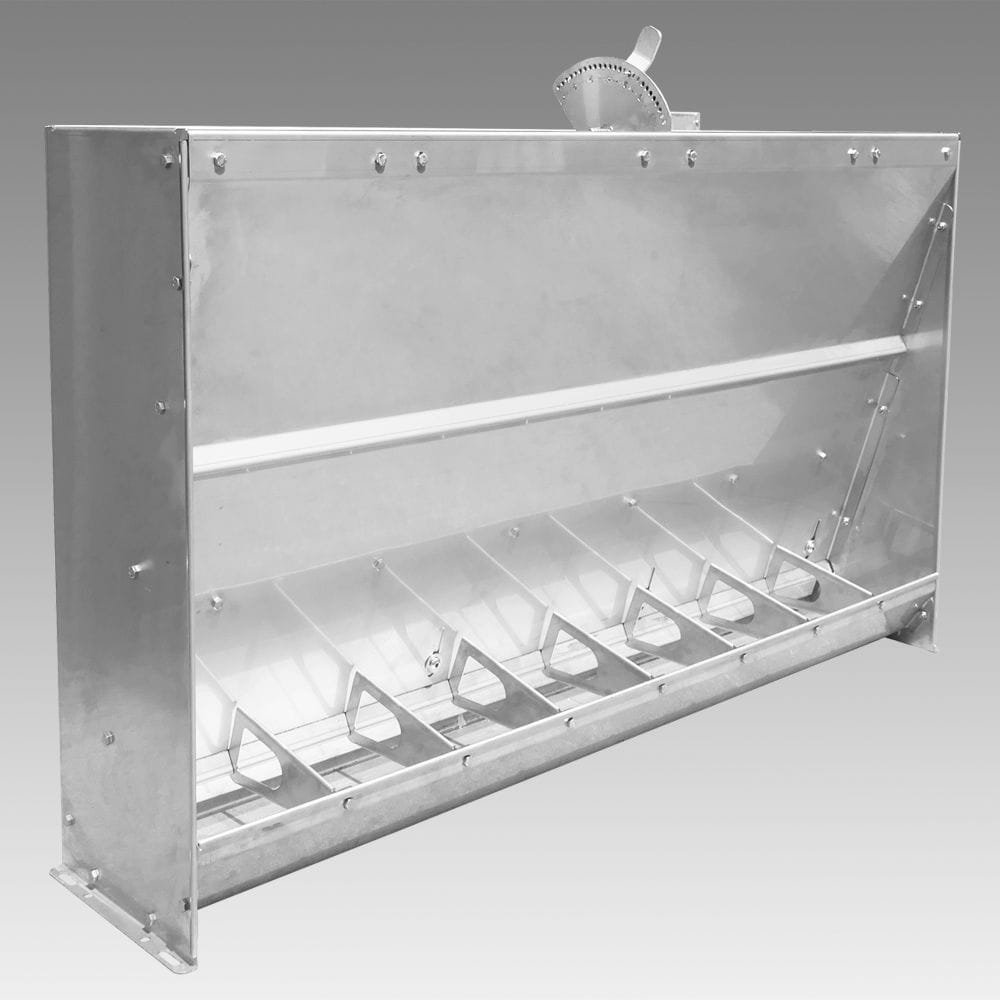 Pig hopper feeder D130 PORINOX SL stainless steel / multiaccess