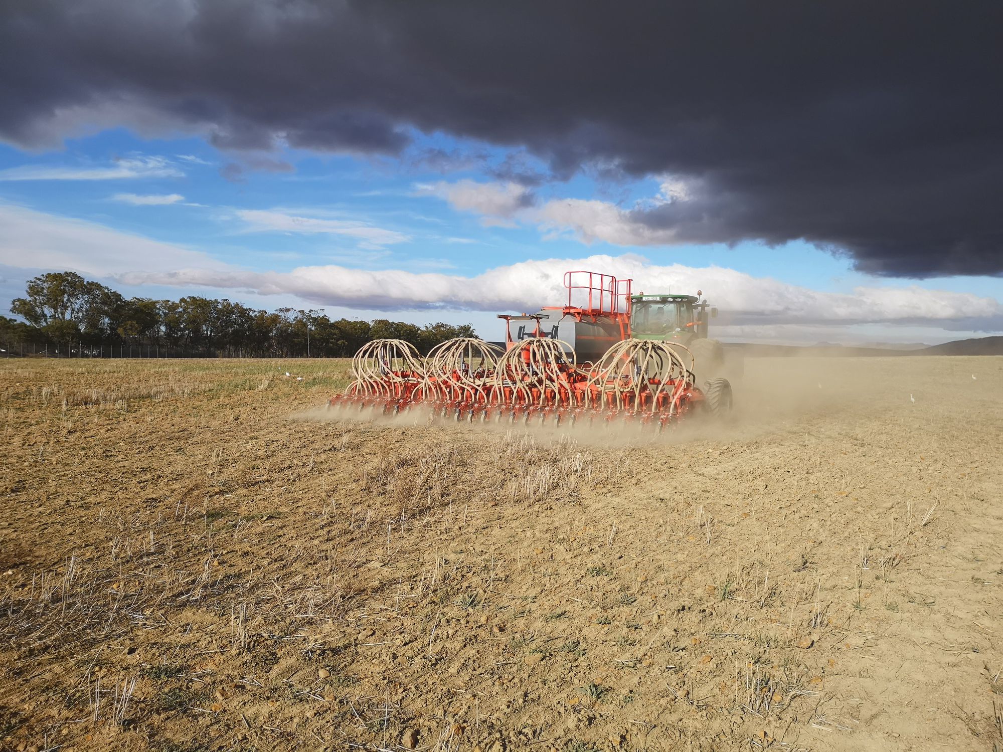 Air seed drill Rovic Syncroseed® Rovic Leers trailed / tine