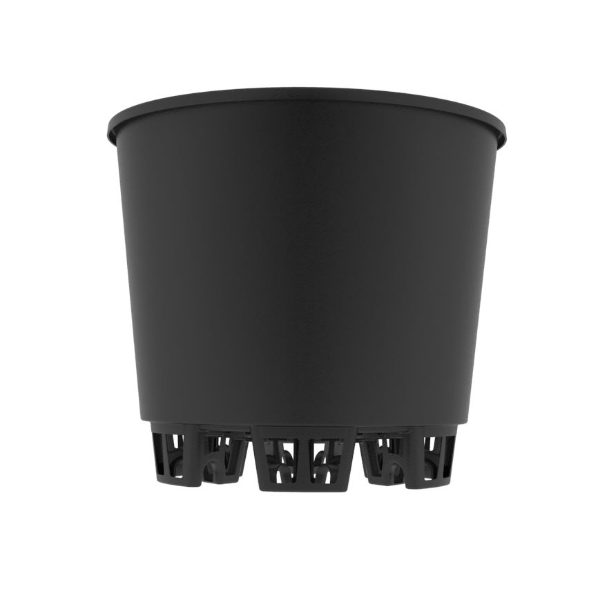 Plastic pot CFX series Alber round / recyclable / black