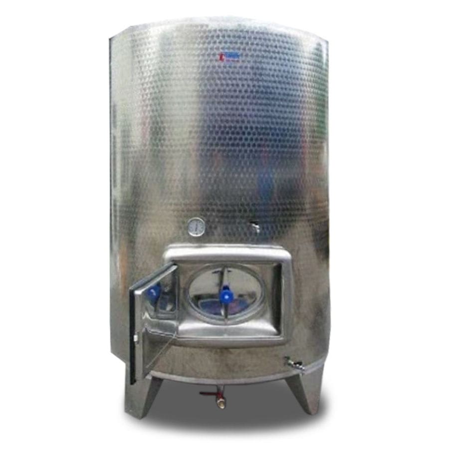 Vineyard tank L INOX d.o.o. vertical / isolated / metal