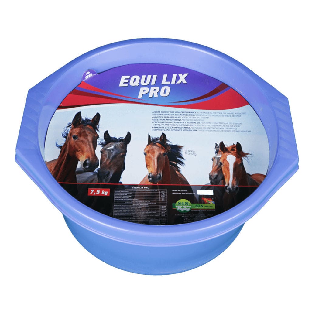 Molasses mineral bucket Equi Lix Pro S.I.N. HELLAS for horses