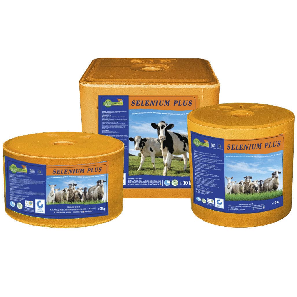 Cattle licking block SELENIUM PLUS S.I.N. HELLAS with trace