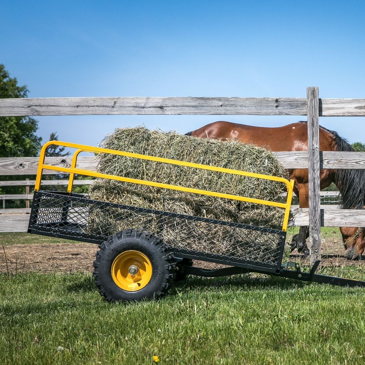 Farm building transport cart HDM 1400 Polar Trailer steel / trailed