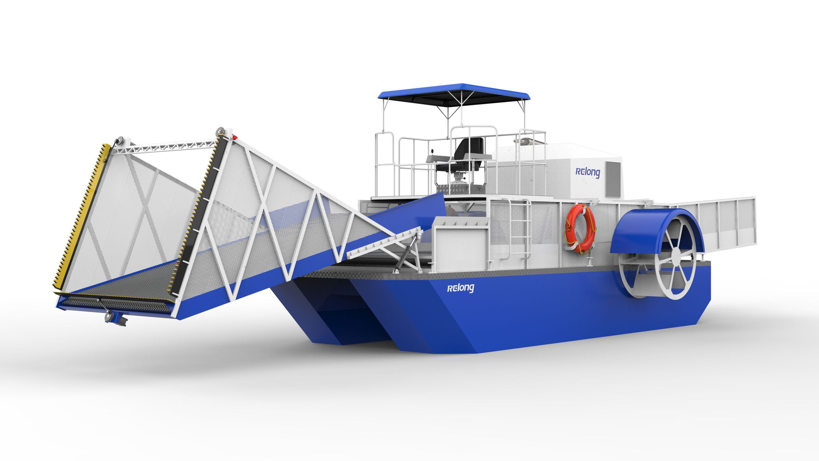 Aquatic weed harvester machine AWH2116 Relong selfpropelled