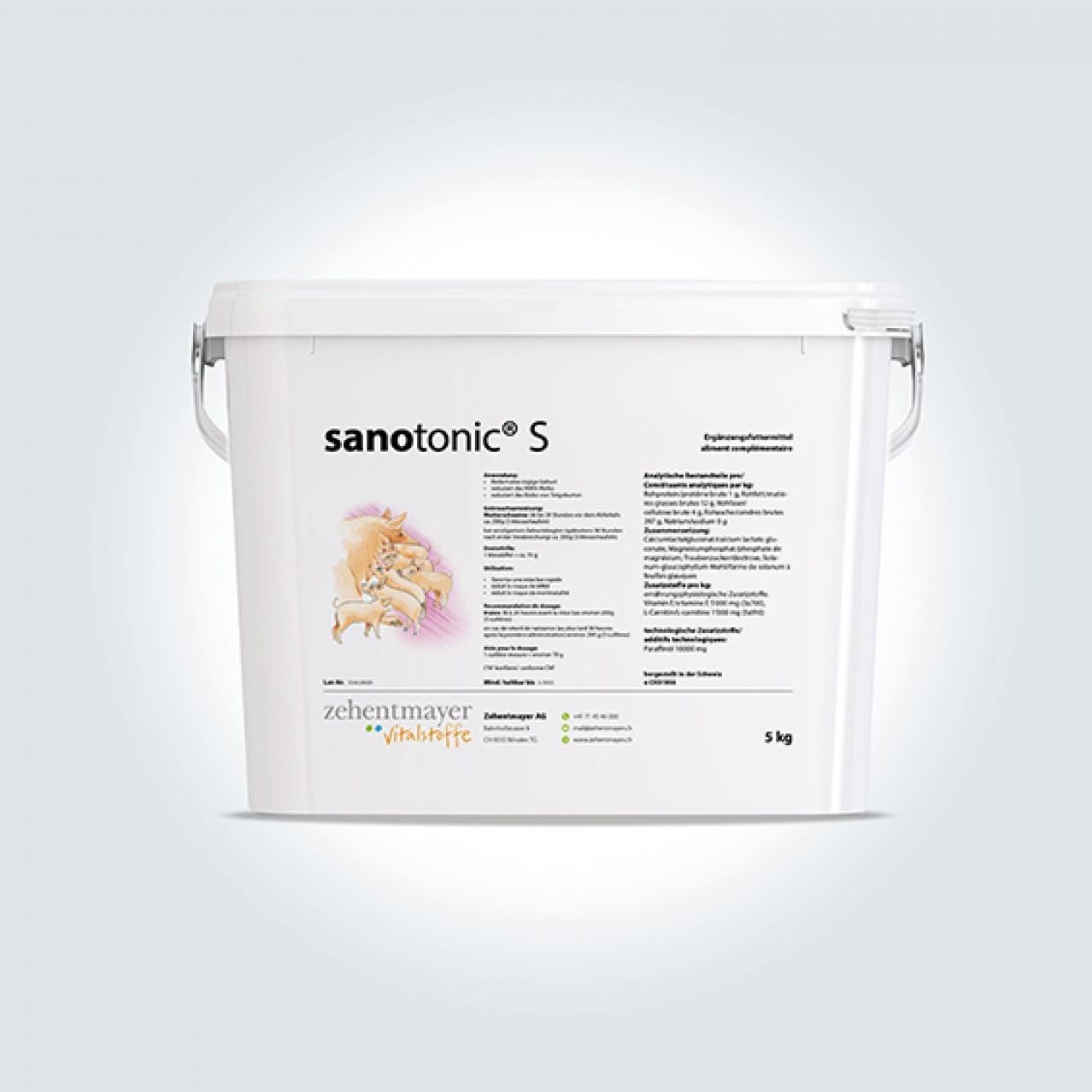 Animal feed supplement sanotonic S Zehentmayer Vitalstoffe pig