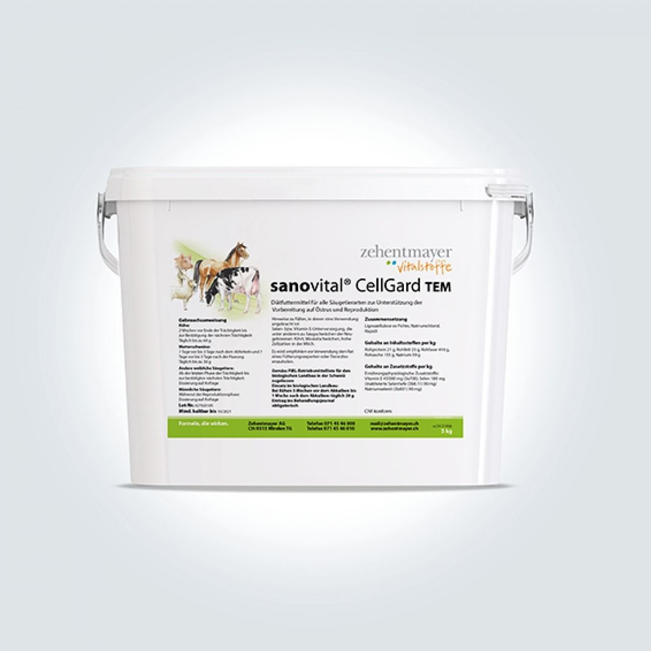 Animal feed supplement sanovital CellGard TEM Zehentmayer