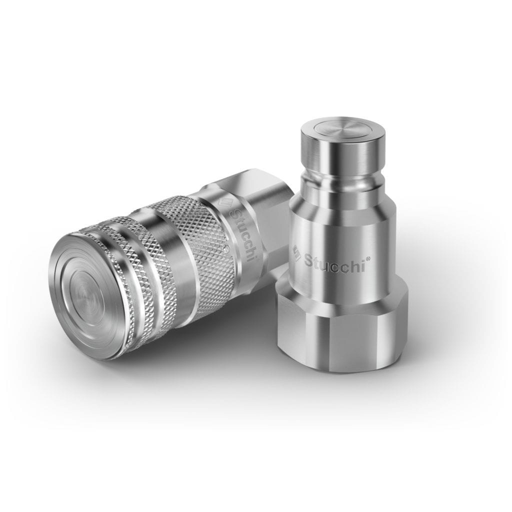 Hydraulic quick coupling FIRG series Stucchi S.p.A. push / carbon